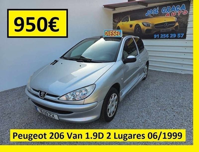 Cinzento Usado 1999 Peugeot 206 | € 950 (Super Preço) - Imagem 1/4