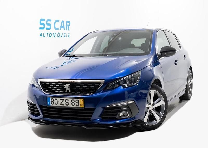 Azul Usado 2017 Peugeot 308 GT-line Citadino | € 11.490 (Preço justo) - Imagem 1/3
