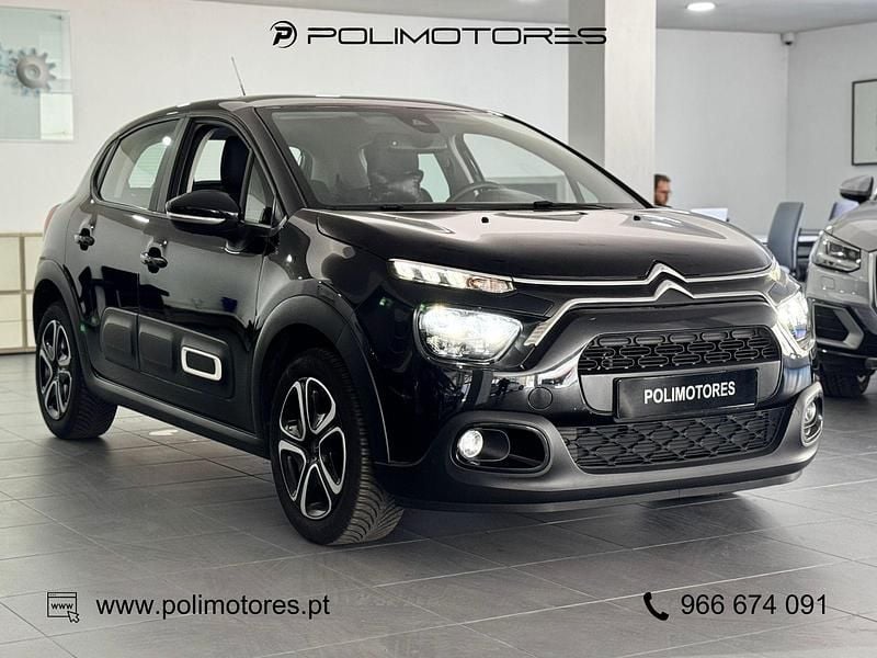 Preto Usado 2021 Citroën C3 Feel Citadino | € 13.750 (Preço justo) - Imagem 1/4