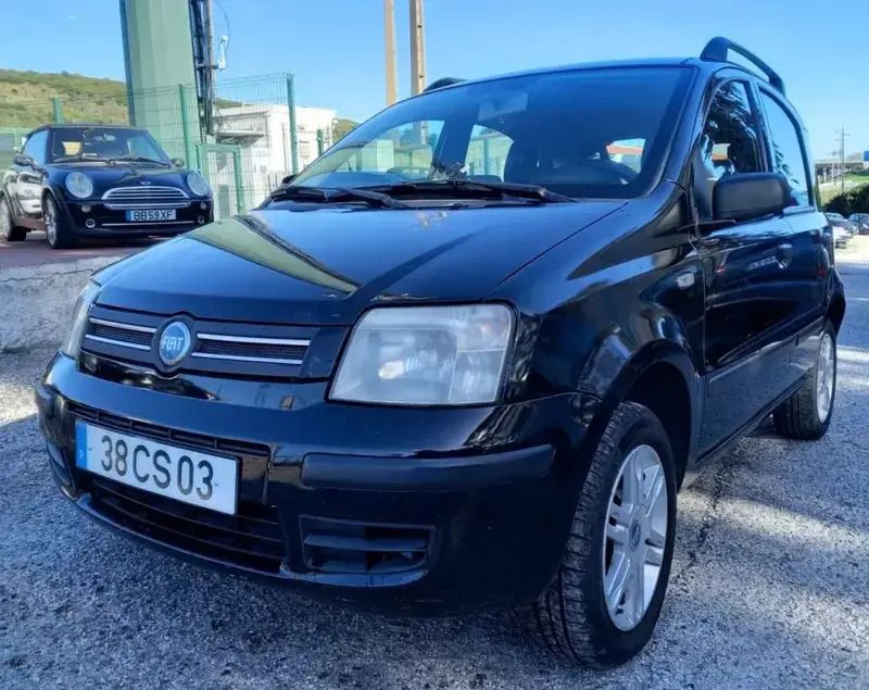 Preto Usado 2007 Fiat Panda Dynamic Citadino | € 3.990 - Imagem 1/4