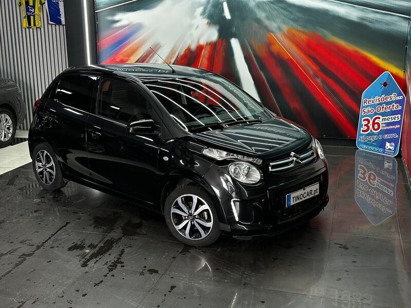 Preto Usado 2022 Citroën C1 Shine Citadino | € 11.799 (Preço justo) - Imagem 1/4