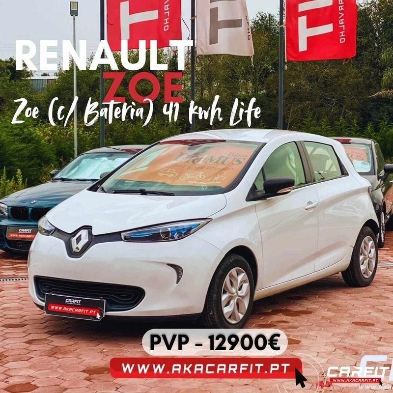 Branco Usado 2019 Renault Zoe Life Citadino | € 12.900 (Preço justo) - Imagem 1/4