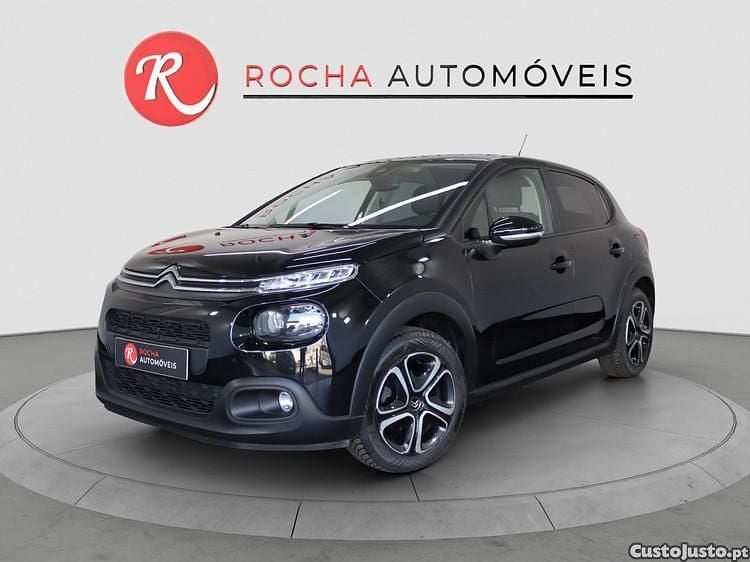 Preto Usado 2019 Citroën C3 PureTech Citadino | € 10.890 (Preço justo) - Imagem 1/1