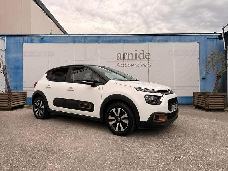Branco Usado 2022 Citroën C3 PureTech | € 13.000 - Imagem 1/4