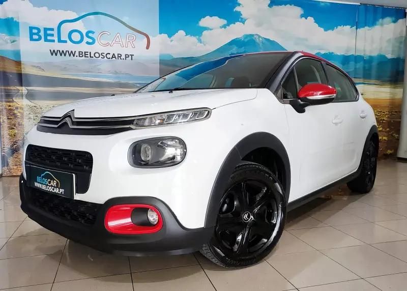 Branco Usado 2018 Citroën C3 Feel Citadino | € 9.990 (Bom preço) - Imagem 1/4