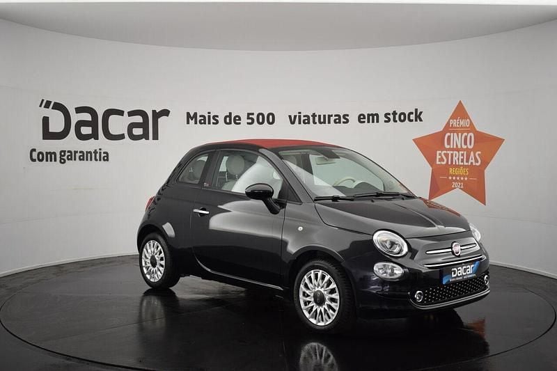 Preto Usado 2020 Fiat 500C Lounge Cabrios | € 9.999 (Preço justo) - Imagem 1/4