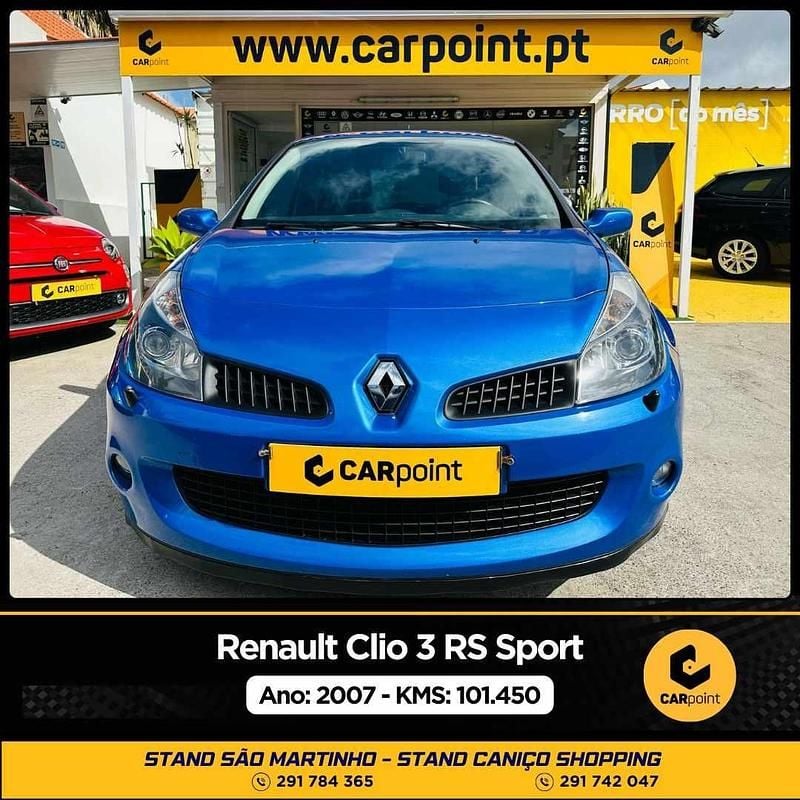 Azul Usado 2007 Renault Clio R.S. R.S. Citadino | € 22.900 - Imagem 1/4