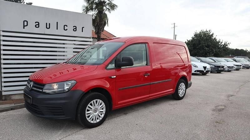 Vermelho Usado 2018 VW Caddy Monovolume | € 12.900 - Imagem 1/4