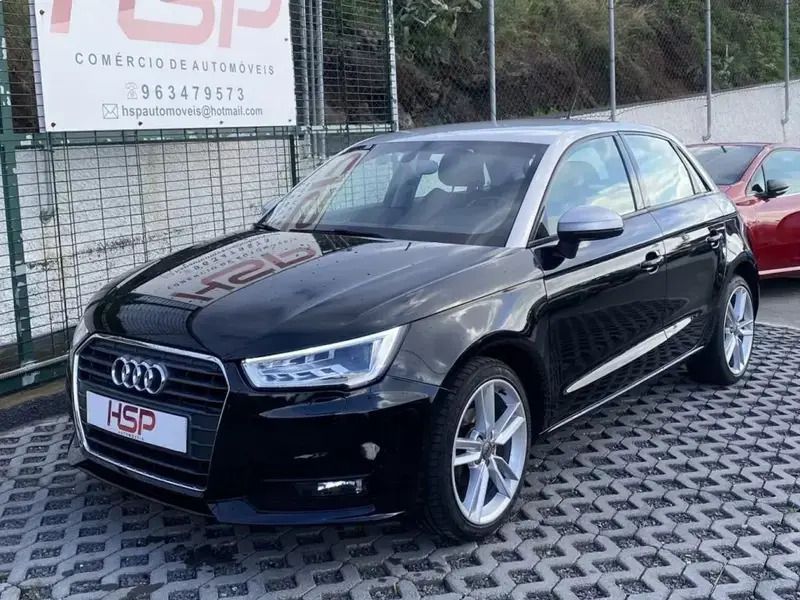 Preto Usado 2015 Audi A1 Sportback S-Line Citadino | € 17.990 (Caro) - Imagem 1/4