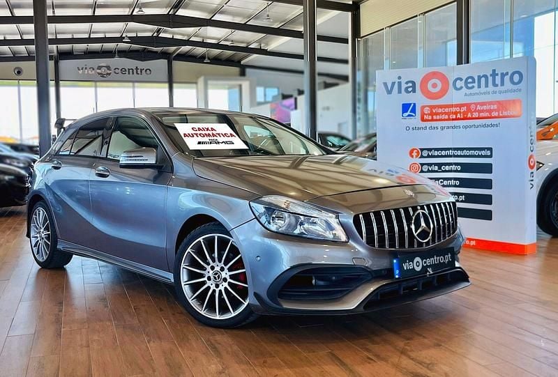Cinza Usado 2014 Mercedes A180 AMG line Citadino | € 15.750 (Bom preço) - Imagem 1/4