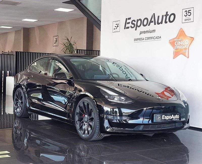 Preto Usado 2021 Tesla Model 3 Performance Sedan | € 34.900 (Caro) - Imagem 1/4