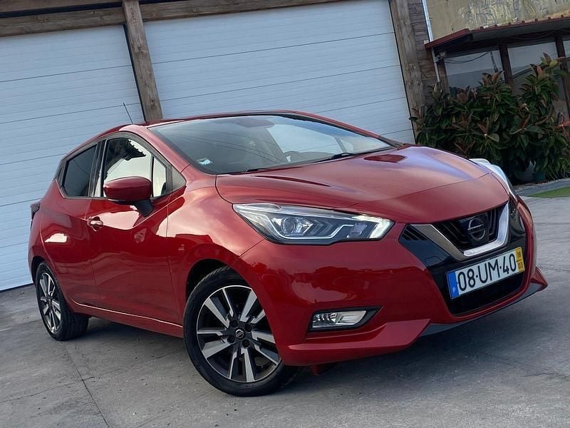 Vermelho Usado 2018 Nissan Micra N-Connecta Citadino | € 10.900 (Bom preço) - Imagem 1/4