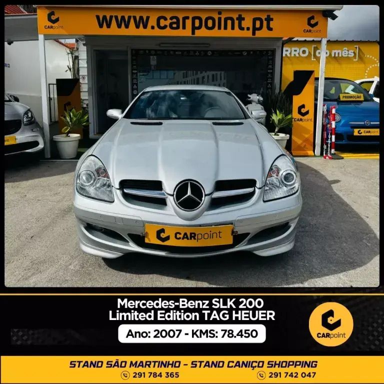 Cinzento Usado 2007 Mercedes SLK200 Edition Cabrios | € 24.900 - Imagem 1/4