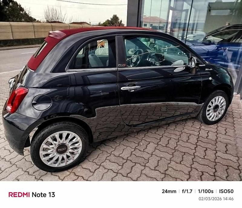 Usado Fiat 500C 70 HP (51 kW) 2022 Preto Cabrios