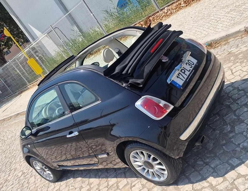 Preto Usado 2015 Fiat 500 Cabrios | € 8.500 (Preço justo) - Imagem 1/4