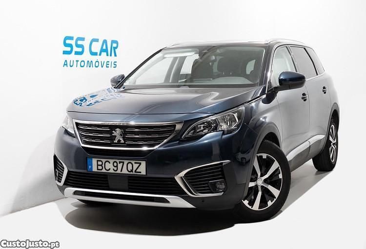 Azul Usado 2018 Peugeot 5008 Allure Monovolume | € 16.400 (Preço justo) - Imagem 1/1