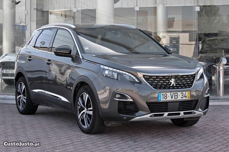 Cinza Usado 2018 Peugeot 3008 GT-line SUV | € 20.750 (Preço justo) - Imagem 1/1