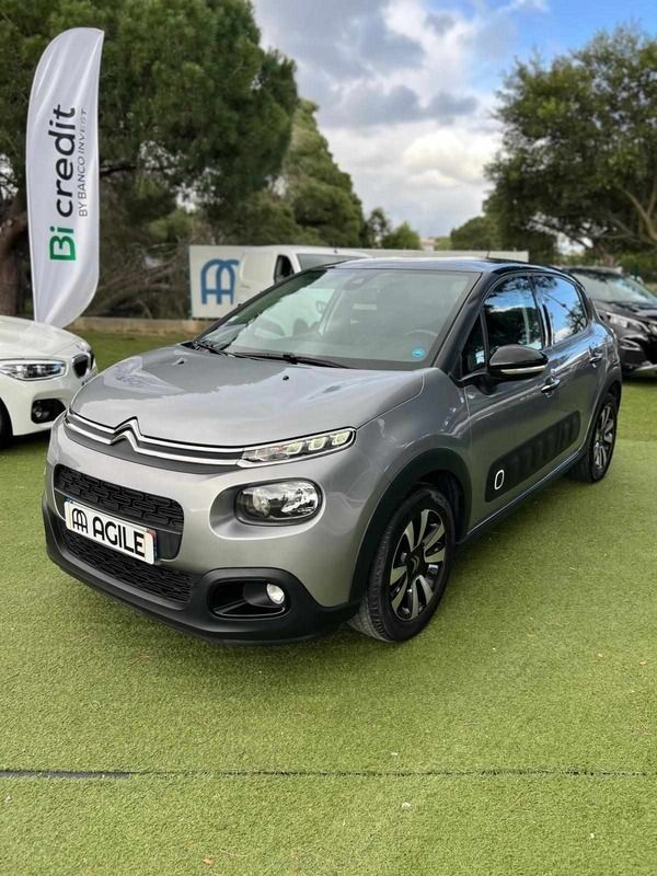 Cinzento Usado 2020 Citroën C3 PureTech Citadino | € 13.400 (Preço justo) - Imagem 1/4