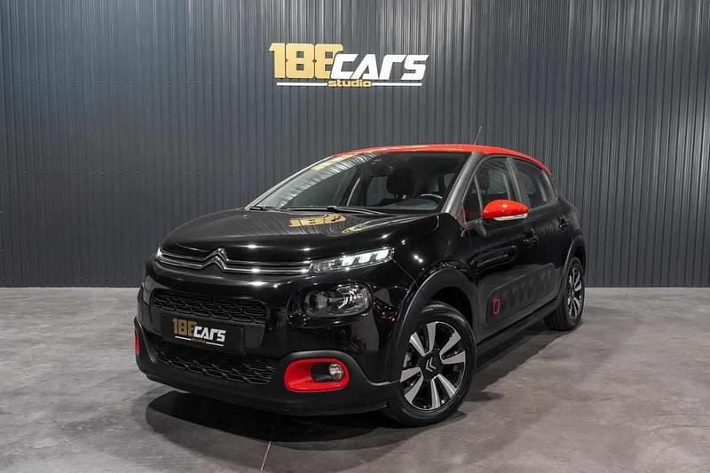 Preto Usado 2020 Citroën C3 PureTech Citadino | € 11.900 (Preço justo) - Imagem 1/4