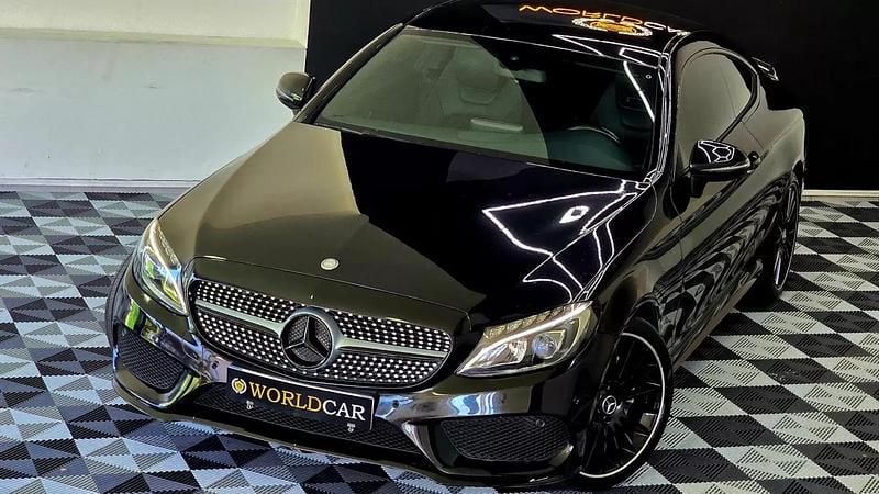 Preto Usado 2016 Mercedes C220 AMG line Coupé | € 26.990 (Bom preço) - Imagem 1/4
