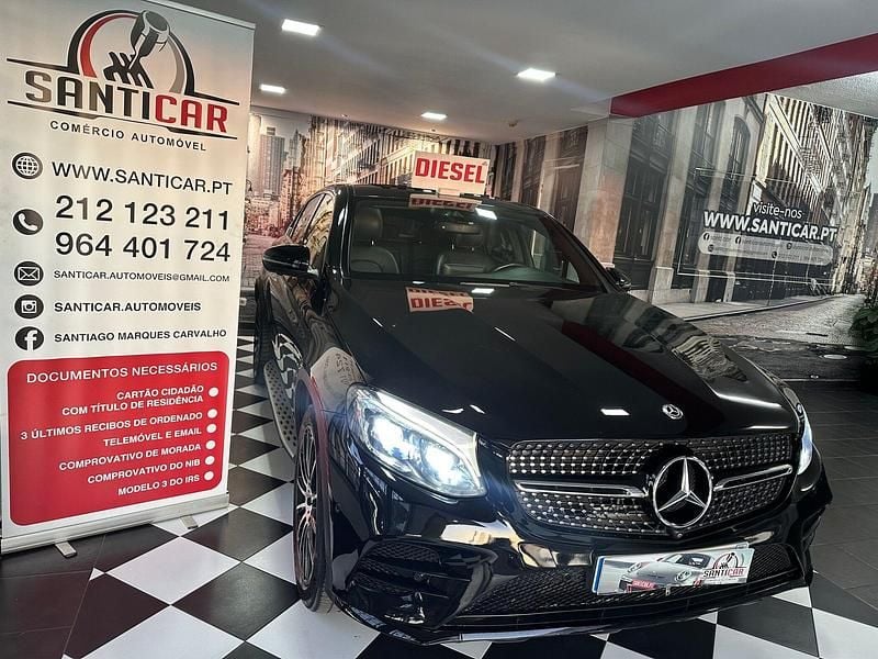 Preto Usado 2019 Mercedes GLC250 AMG line SUV | € 38.990 - Imagem 1/4