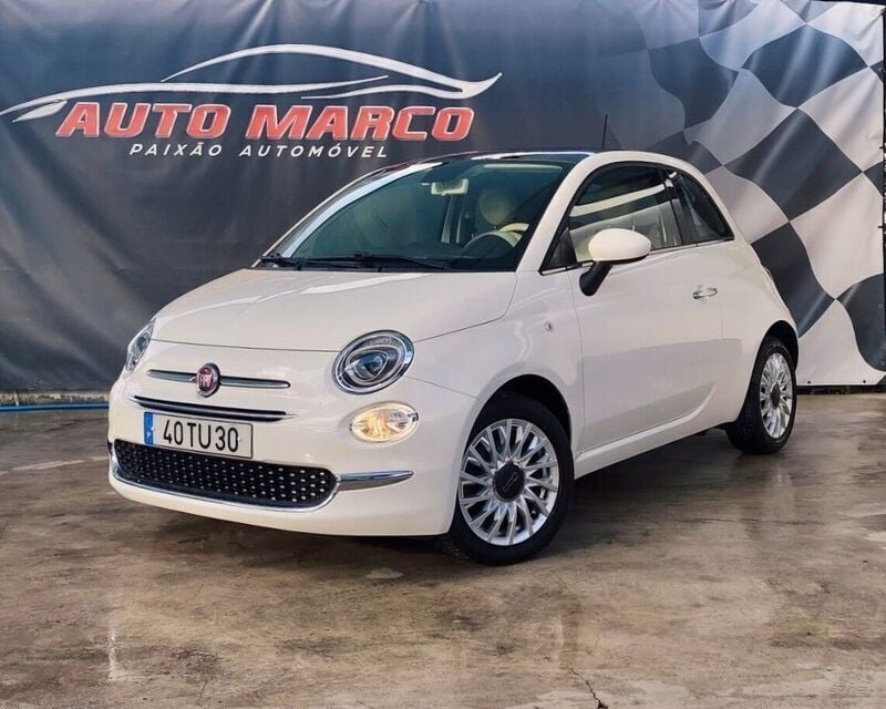 Bege Usado 2017 Fiat 500 Lounge Citadino | € 11.490 (Preço justo) - Imagem 1/4