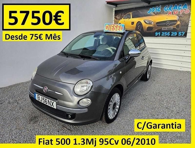 Cinzento Usado 2010 Fiat 500 | € 5.750 (Preço justo) - Imagem 1/4