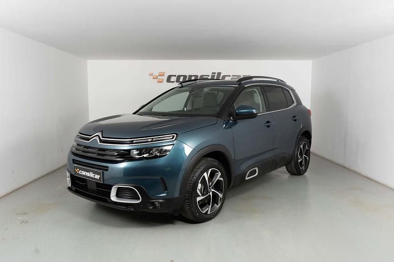 Azul Usado 2022 Citroën C5 Aircross PureTech SUV | € 18.980 (Bom preço) - Imagem 1/4