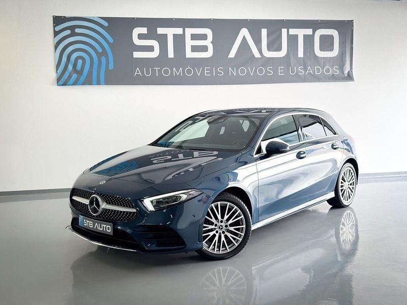 Usado Mercedes A250 AMG line 218 HP (160 kW) 2022 Azul Sedan
