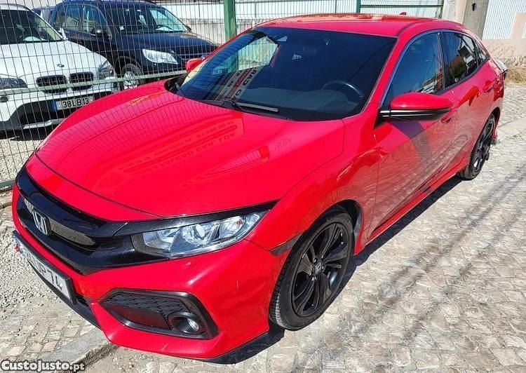 Vermelho Usado 2017 Honda Civic Elegance Citadino | € 17.900 (Bom preço) - Imagem 1/1