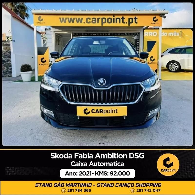 Preto Usado 2021 Skoda Fabia Ambition Citadino | € 17.900 - Imagem 1/4