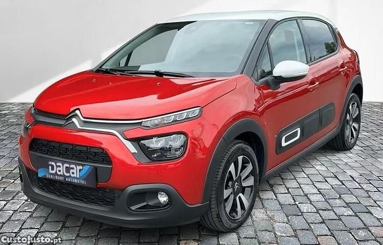 Vermelho Usado 2022 Citroën C3 PureTech Citadino | € 12.399 (Bom preço) - Imagem 1/1