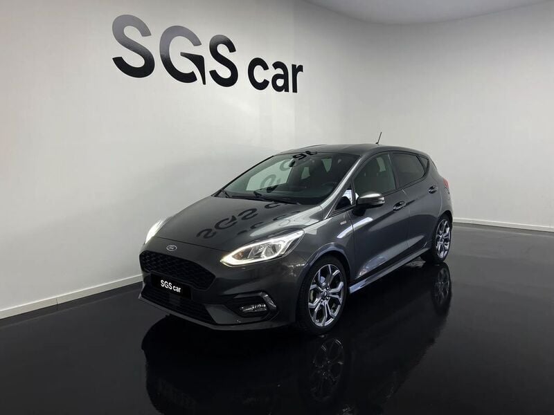 Cinza Usado 2021 Ford Fiesta ST-Line Citadino | € 14.950 (Bom preço) - Imagem 1/4