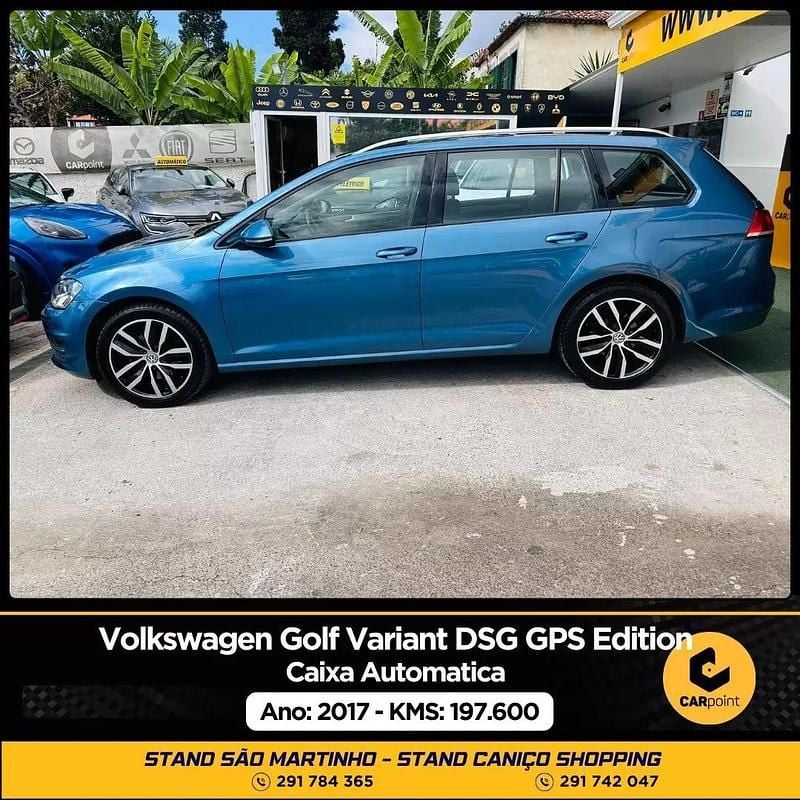Usado VW Golf VII Edition 110 HP (80 kW) 2017 Azul Carrinha
