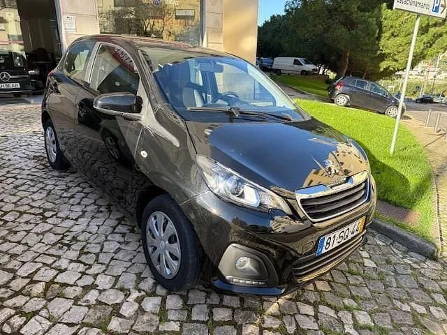 Preto Usado 2017 Peugeot 108 Active Citadino | € 9.000 (Bom preço) - Imagem 1/4