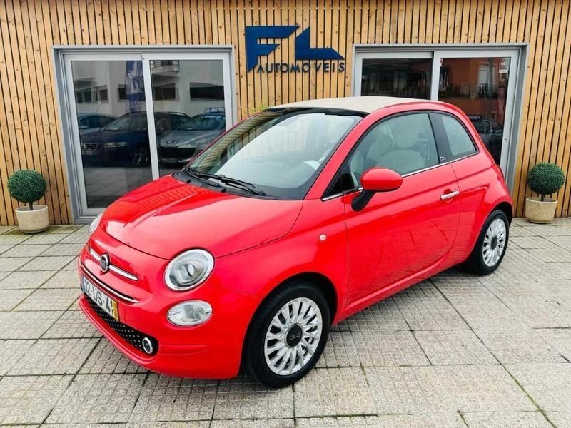 Vermelho Usado 2018 Fiat 500C Lounge Cabrios | € 11.500 (Preço justo) - Imagem 1/4