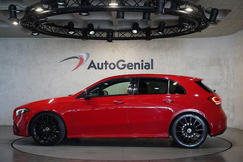 Usado Mercedes A180 AMG line 116 HP (85 kW) 2018 Vermelho Citadino