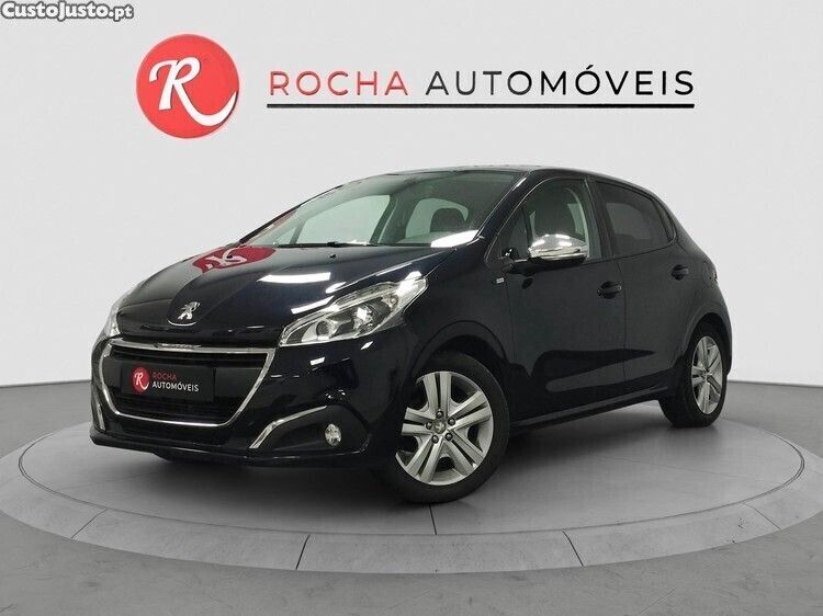 Azul Usado 2019 Peugeot 208 Signature Sky Citadino | € 9.799 (Super Preço) - Imagem 1/1