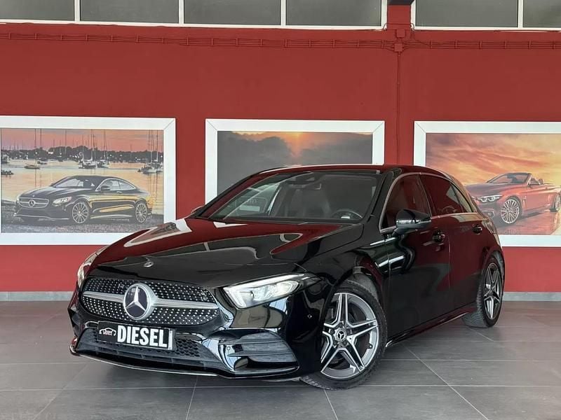 Usado Mercedes A180 AMG line 116 HP (85 kW) 2020 Preto Citadino