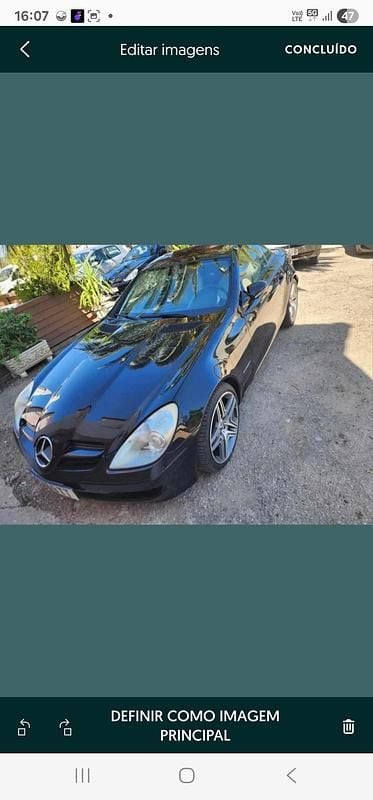 Preto Usado 2006 Mercedes SLK200 Cabrios | € 14.000 (Preço justo) - Imagem 1/4