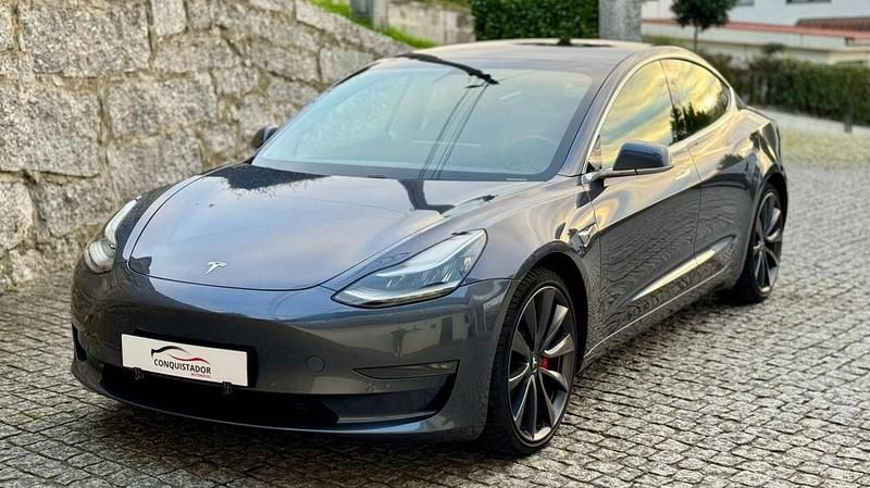 Usado Tesla Model 3 Performance 377 kW (513 HP) 2020 Cinzento Sedan