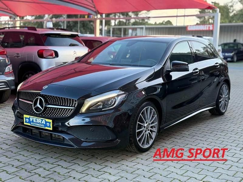 Preto Usado 2018 Mercedes A200 AMG line | € 24.990 - Imagem 1/4