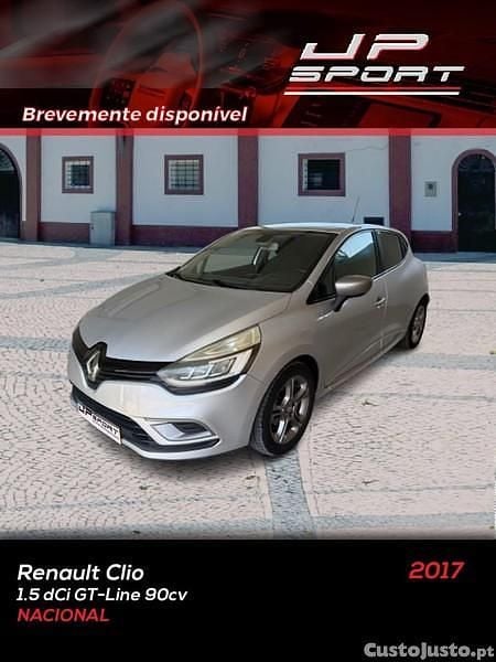 Cinza Usado 2017 Renault Clio IV GT-Line Citadino | € 10.900 (Preço justo) - Imagem 1/1