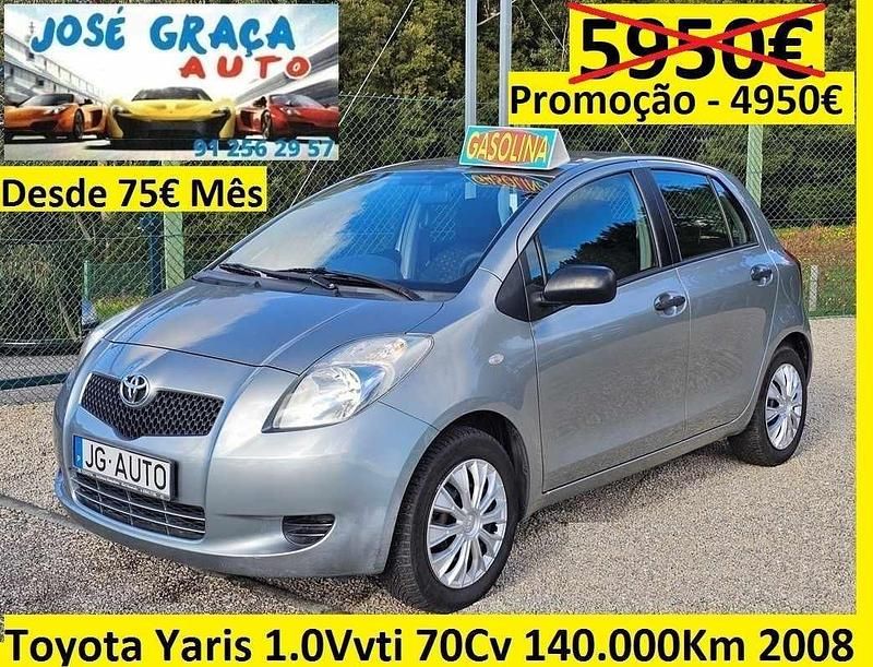 Cinzento Usado 2008 Toyota Yaris | € 4.950 (Bom preço) - Imagem 1/4