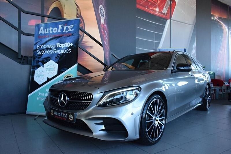 Cinzento Usado 2019 Mercedes C220 AMG line Carrinha | € 36.800 (Caro) - Imagem 1/4