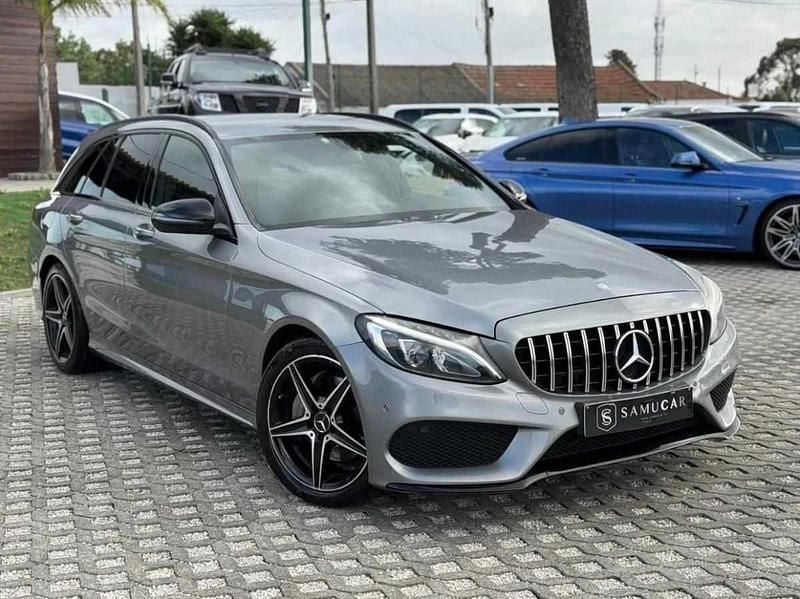 Usado Mercedes C200 AMG line 136 HP (100 kW) 2015 Cinza Carrinha