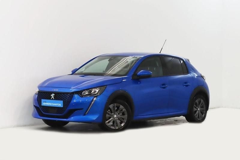 Azul Usado 2021 Peugeot e-208 Citadino | € 17.450 (Preço justo) - Imagem 1/2
