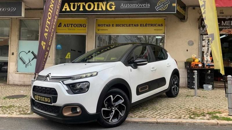 Branco Usado 2023 Citroën C3 PureTech Citadino | € 14.980 (Preço justo) - Imagem 1/4
