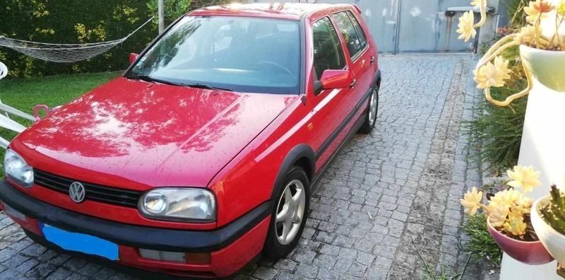 Vermelho Usado 1992 VW Golf III Citadino | € 2.500 - Imagem 1/4