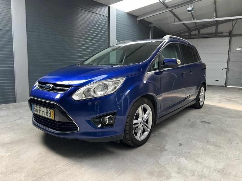 Azul Usado 2014 Ford C-MAX Monovolume | € 7.500 - Imagem 1/4